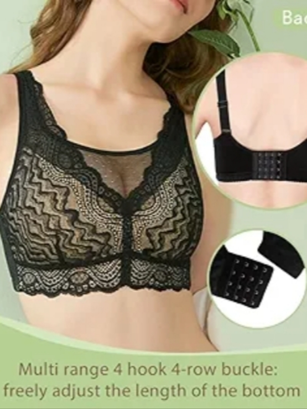 This A  MasectoLace Crop Bralette in Black - Picture 5 of 5